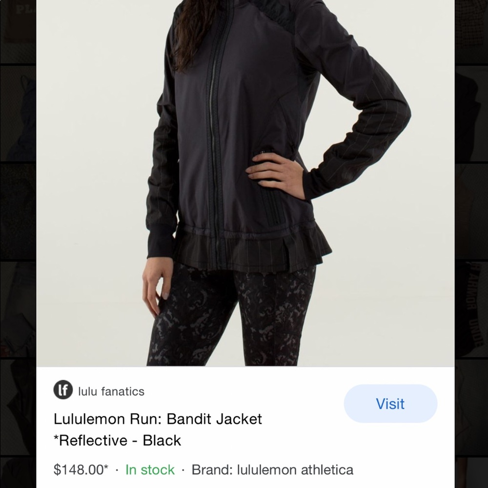 Lululemon Black Mesh Running Jacket! - image 1